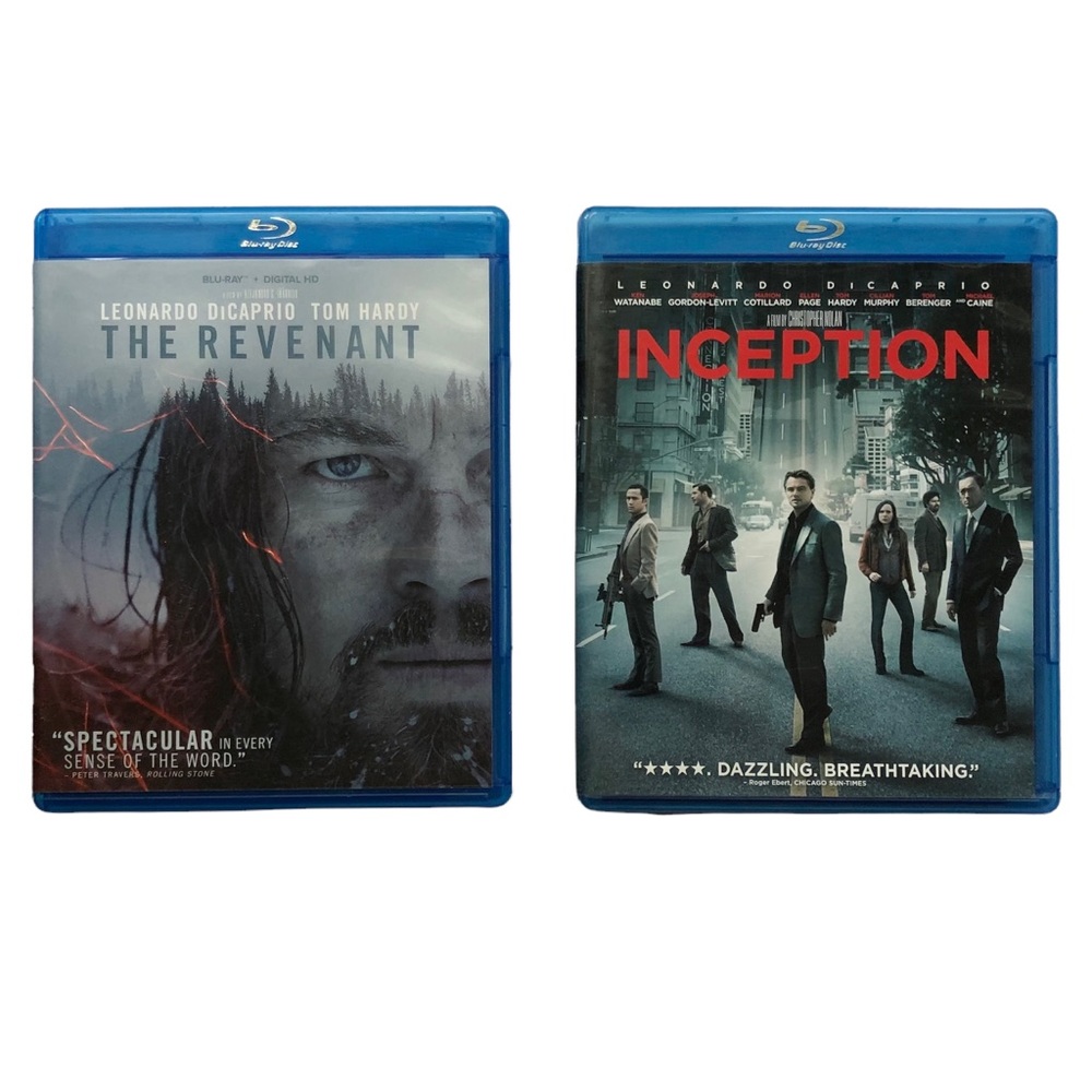 Blu-Ray Leonardo DiCaprio Bundle Inception The Revenant